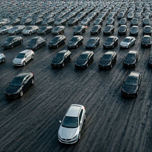 Aerial view of mass scale yard operations at a Global Group stockyard